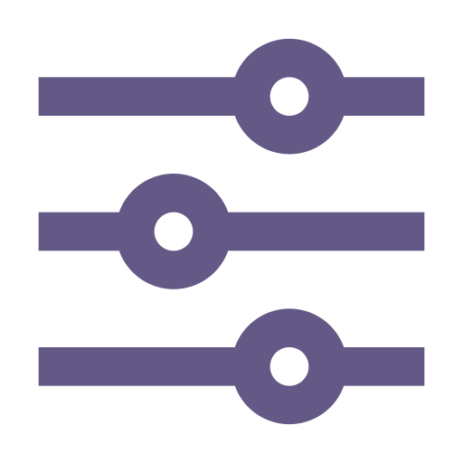 Three sliders to represent variables